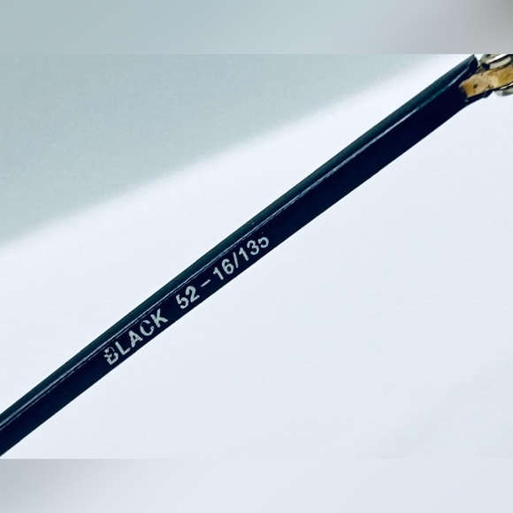 Vintage Delmar Black Gold Oval Sunglasses Frames Only - Picture 8 of 8